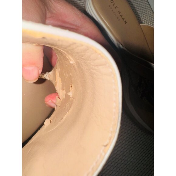 COLE HAAN SIGNATURE GRAND OS WEDGE SANDALS WOMENS MULTICOLOR SNAKE PRINT 8 - Picture 7 of 13